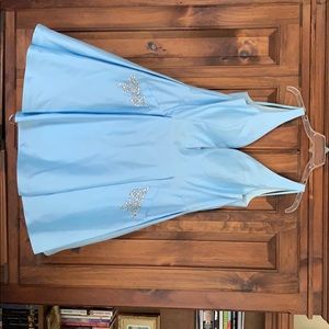 baby blue homecoming dress with embellished pocket